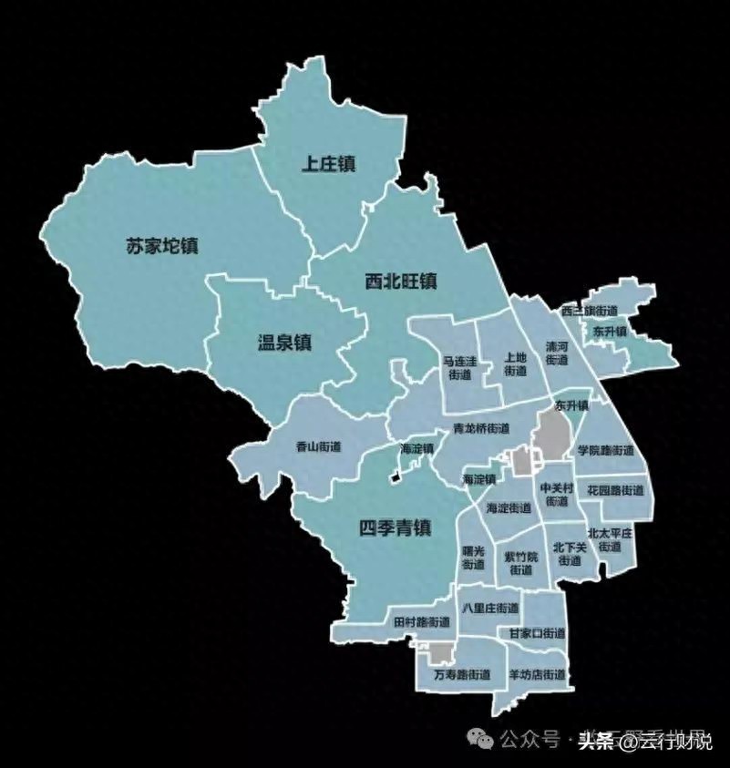 北京海淀板块划分及小区