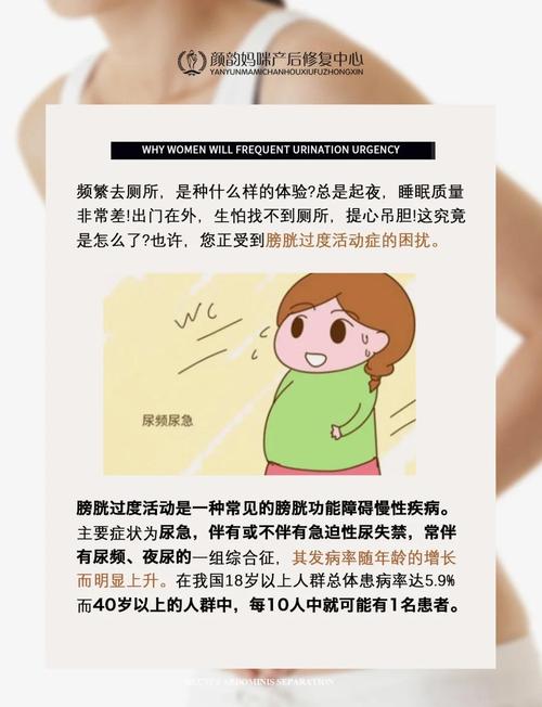 尿急尿频夜尿增多可能是膀胱过度活动症OAB