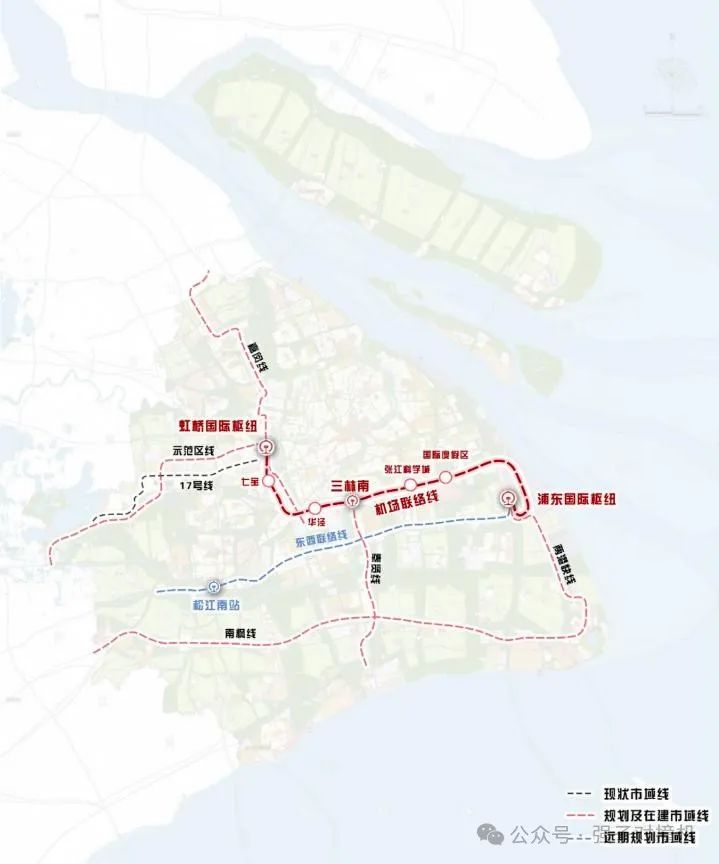 上海机场联络线未来还将联通苏州，通过三条城际铁路