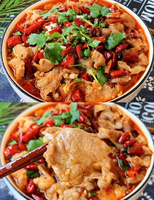 水煮肉片的正宗做法，教你肉片上浆技巧，大勺油一泼，麻辣又过瘾