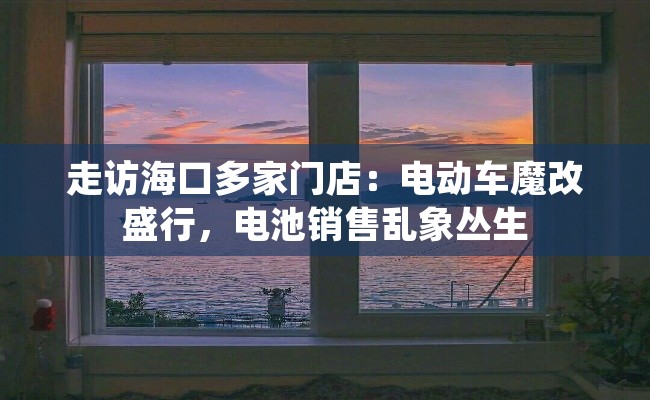 走访海口多家门店：电动车魔改盛行，电池销售乱象丛生