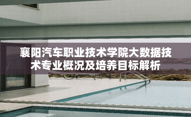 襄阳汽车职业技术学院大数据技术专业概况及培养目标解析
