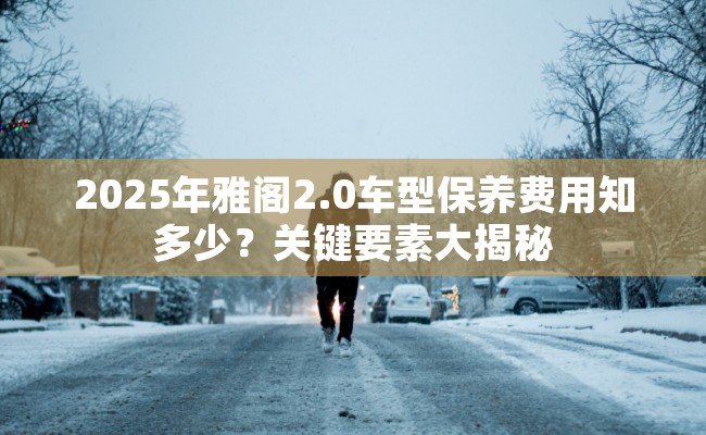 2025年雅阁2.0车型保养费用知多少？关键要素大揭秘