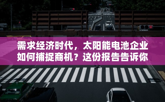 需求经济时代，太阳能电池企业如何捕捉商机？这份报告告诉你